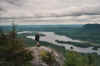 mike looking out over Barren Slide.jpg (58409 bytes)